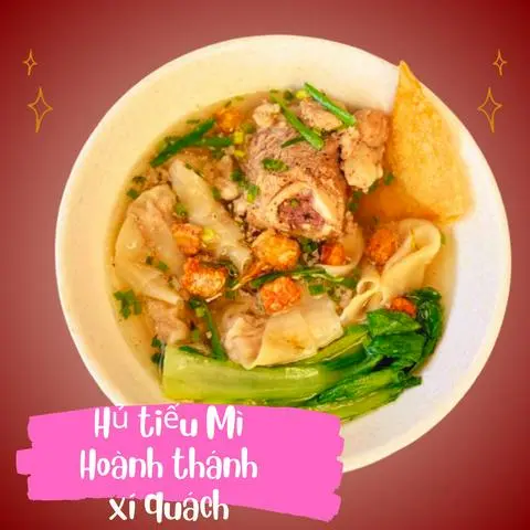 Hình ảnh Hủ Tiếu Mì Hoành Thánh Sườn
