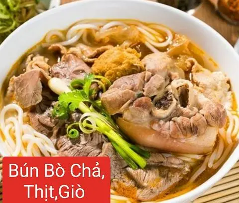 Hình ảnh Bún bò chả - thịt - giò