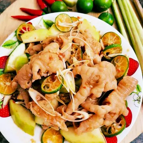 Hình ảnh Chân Gà Sốt Thái Lớn 