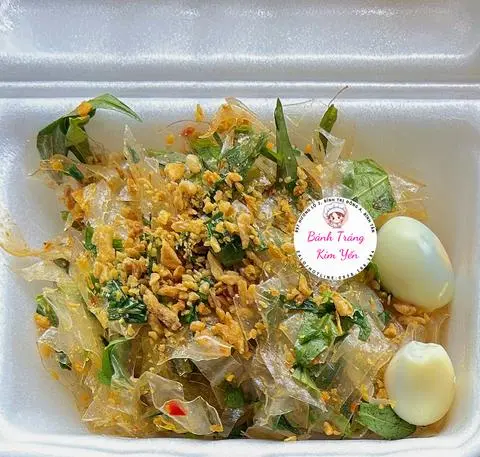Hình ảnh Bánh tráng dẻo mỡ hành tỏi trứng