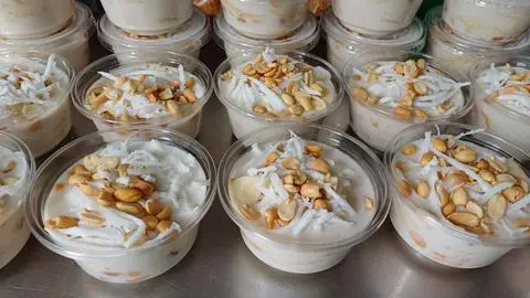 Hình ảnh Kem chuối - hộp 200gr