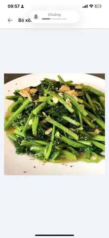 Hình ảnh Bo xôi xào tỏi (ko cơm)