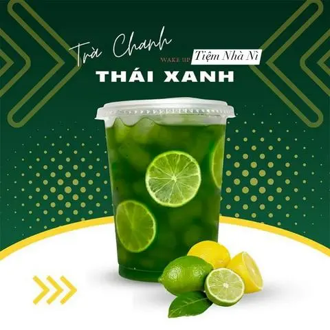 Hình ảnh Trà Chanh Thái xanh + trân châu trắng 