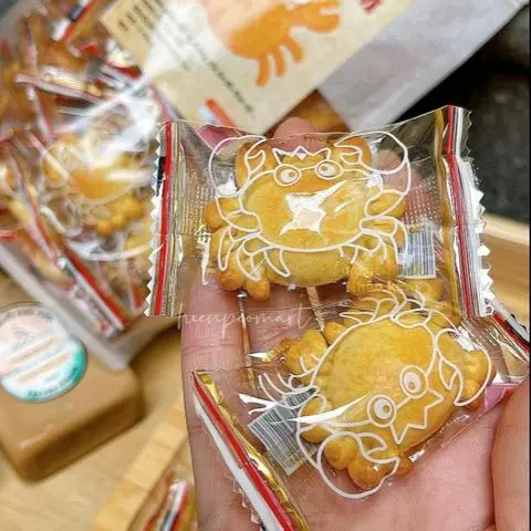 Hình ảnh Bánh quy cua nhân kem bơ sữa (500g) 