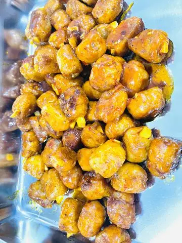 Hình ảnh Sườn dừa sốt chua ngọt chay