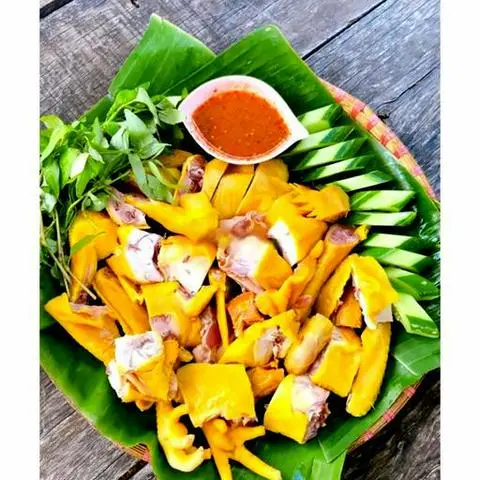 Hình ảnh Gà ủ muối hoa tiêu nguyên con chặt sẵn - 1 pepsi