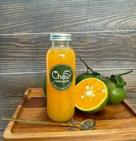 Hình ảnh Nước ép cam mix hạt chia 