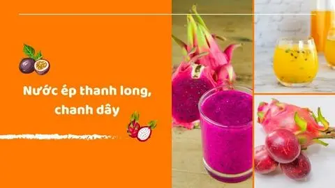 Hình ảnh Ép thanh long + chanh dây