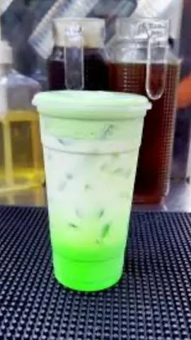 Hình ảnh latte sữa dứa