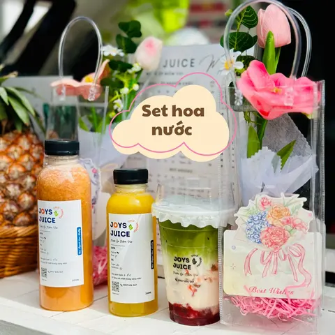 Hình ảnh SET QUÀ HOA XỐP KÈM NƯỚC DÀNH TẶNG NGƯỜI THƯƠNG