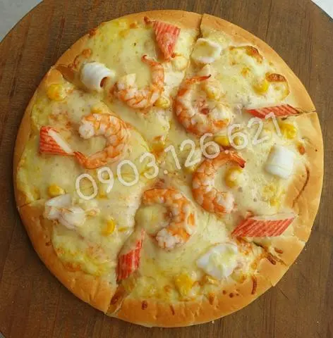 Hình ảnh Pizza Hải Sản Phô Mai. Đại 30cm