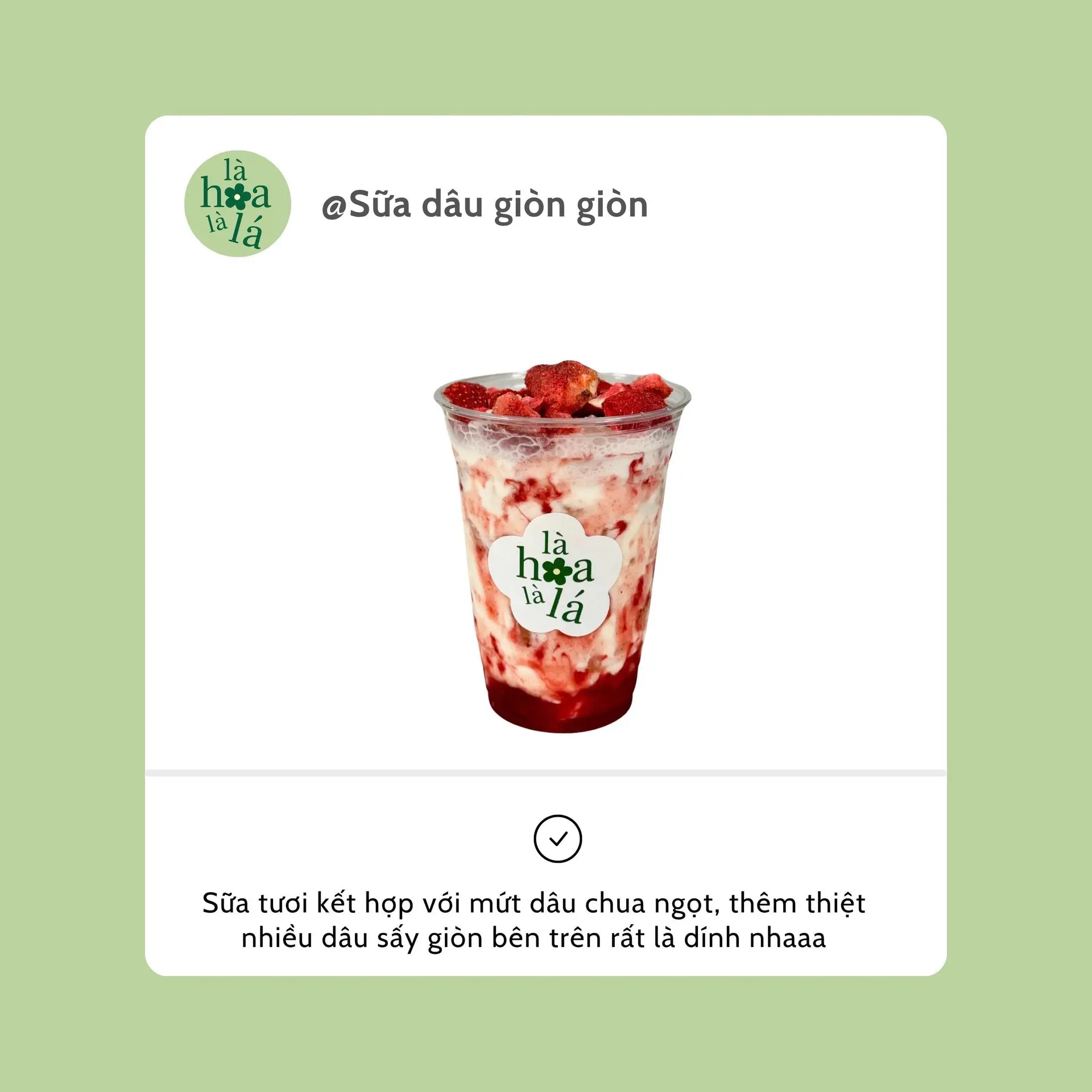 Hình ảnh Sữa dâu giòn giòn
