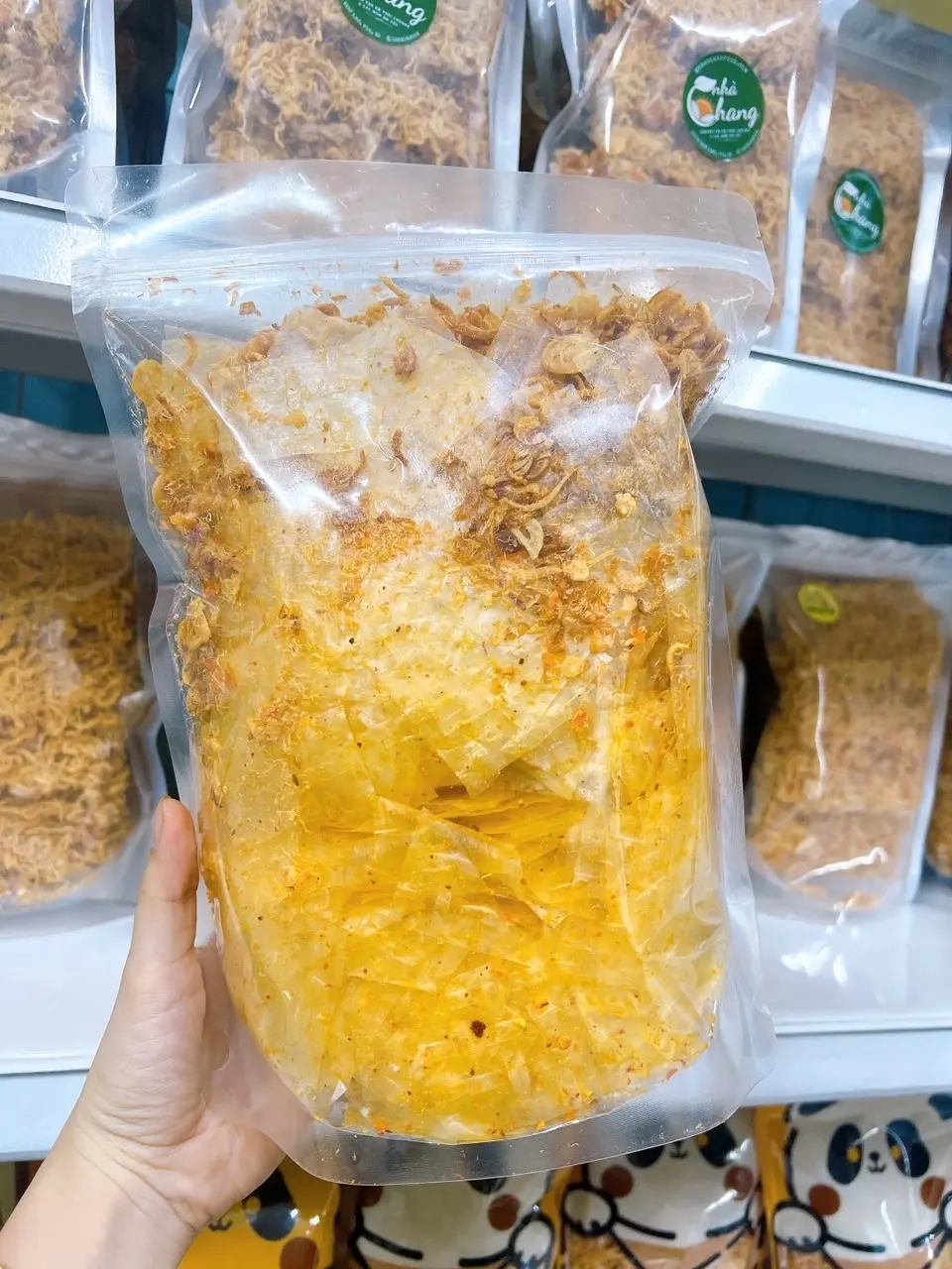 Hình ảnh BÁNH TRÁNG TÔM KHÔ HÀNH PHI NHÀ LÀM