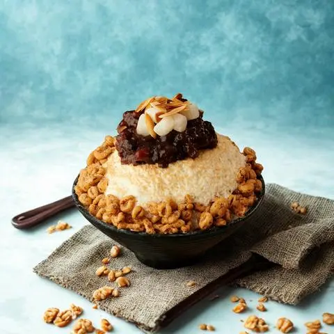 Hình ảnh Kem tuyết đậu đỏ - redbean bingsu