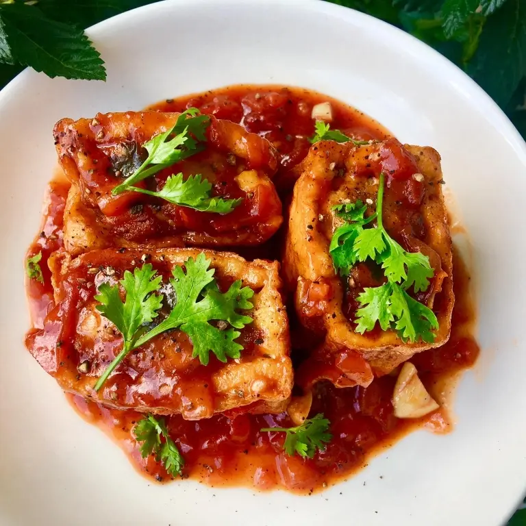Hình ảnh Cơm đậu hủ dốn thịt+canh