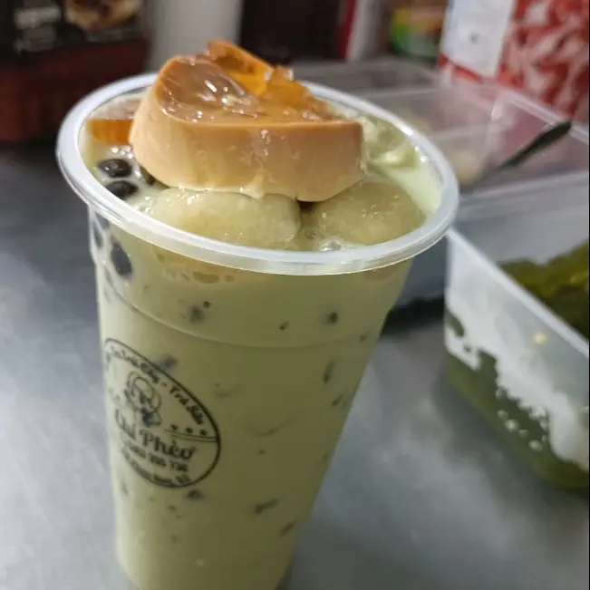 Hình ảnh Trà sữa Thái xanh nhà làm