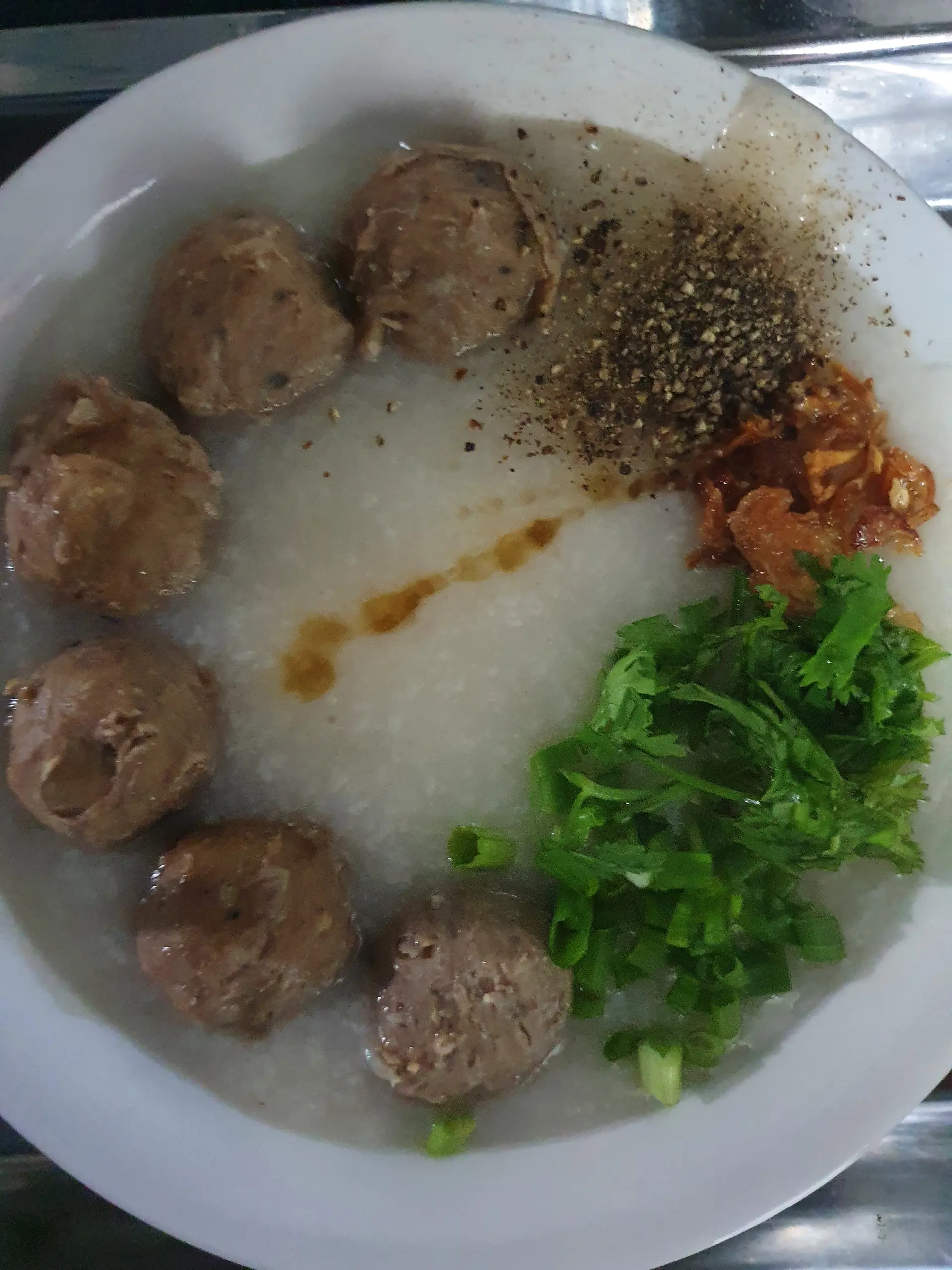 Hình ảnh Cháo bò viên