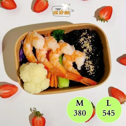 Hình ảnh Cơm gạo lứt tôm sous vide - Sous vide shrimp
