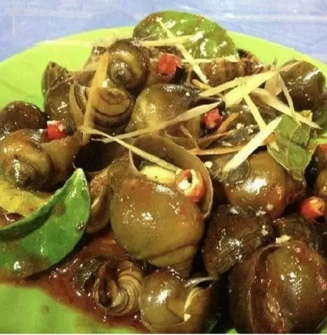 Hình ảnh ốc lác xào xả ớt 