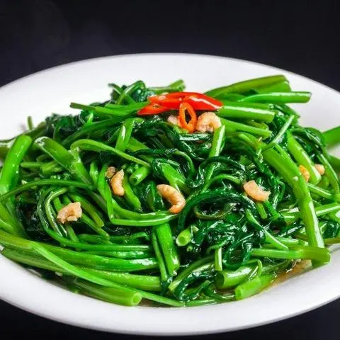 Hình ảnh Rau muống xào tỏi