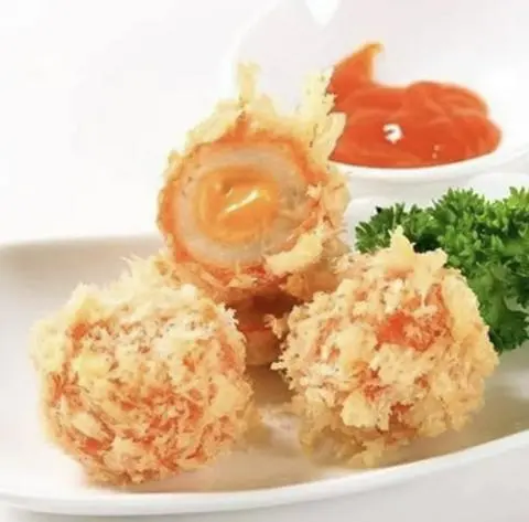 Hình ảnh viên cam hải sản sốt mayonnaise (2 cái)
