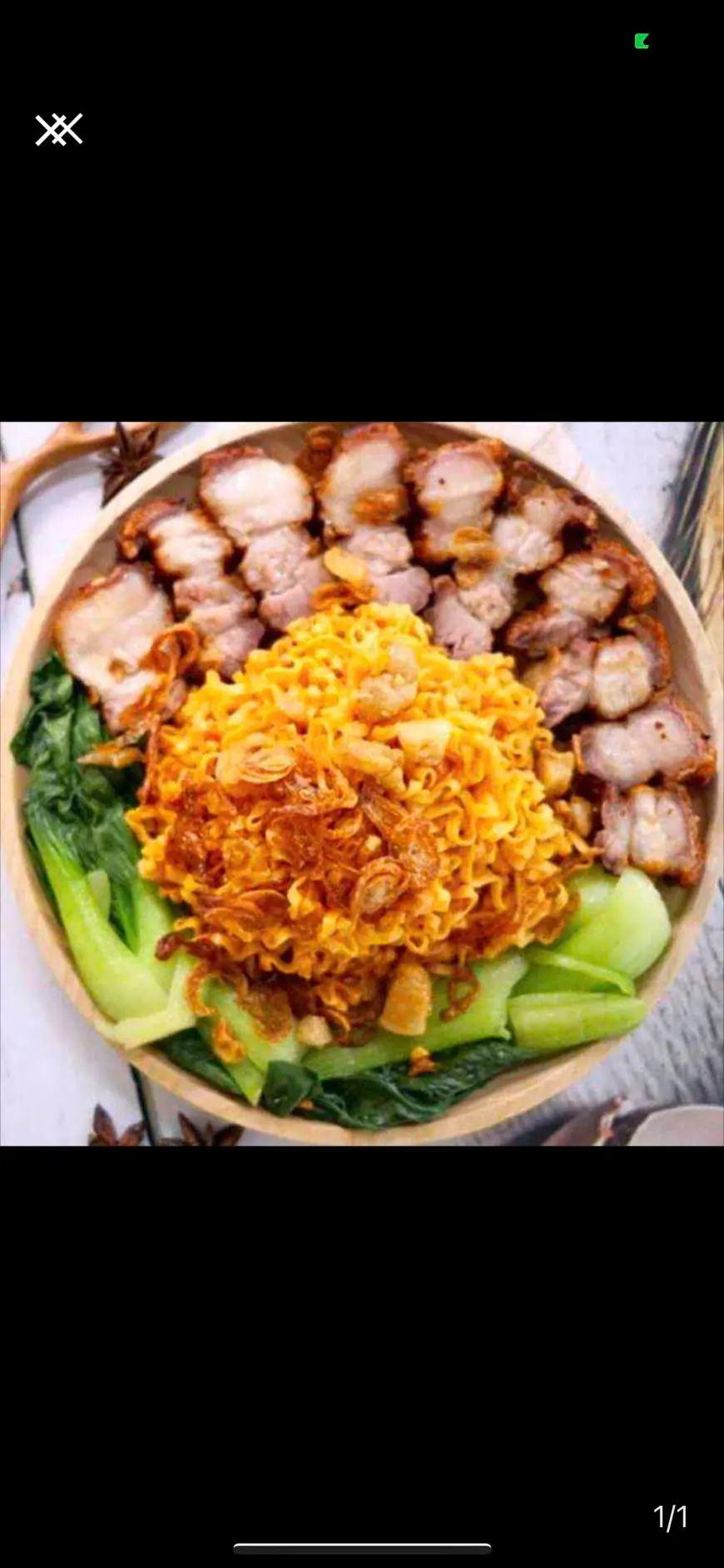 Hình ảnh Cơm ba rọi sốt bơ tỏi