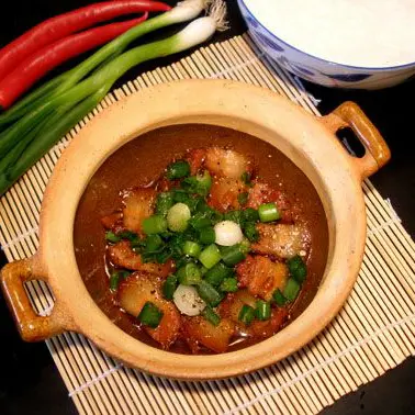Hình ảnh Cháo trắng thịt kho tiêu