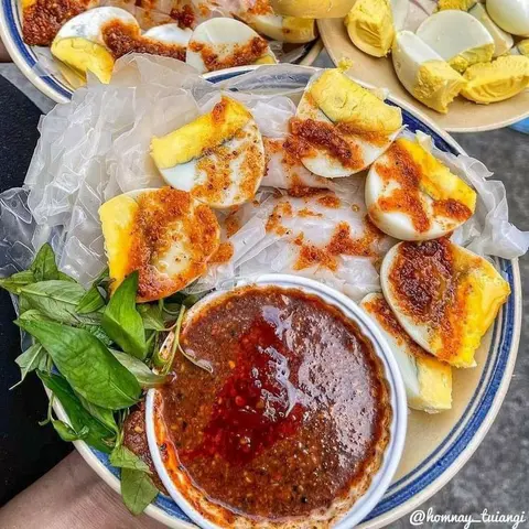 Hình ảnh Bánh tráng chấm sốt Gu Tui - lòng đào