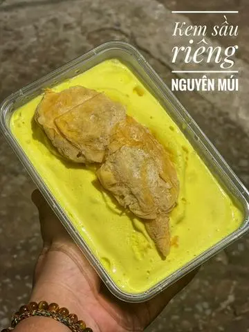 Hình ảnh Kem Sầu Riêng Nguyên Múi 500g