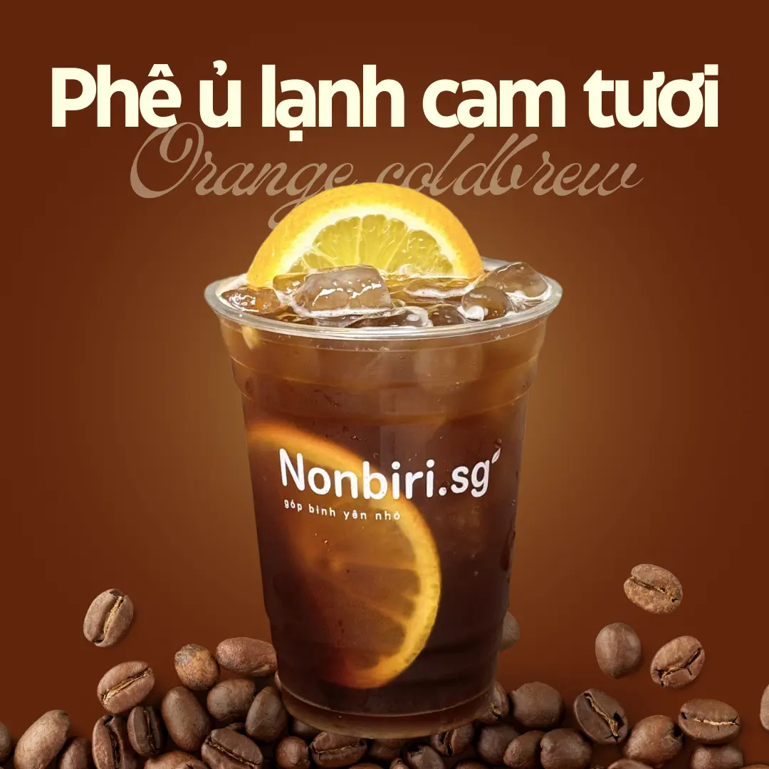 Hình ảnh Phê ủ lạnh cam tươi