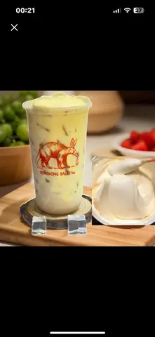 Hình ảnh tra sữa sốt pho mai deo 