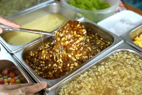 Hình ảnh Chè mix bưởi - đỗ đỏ
