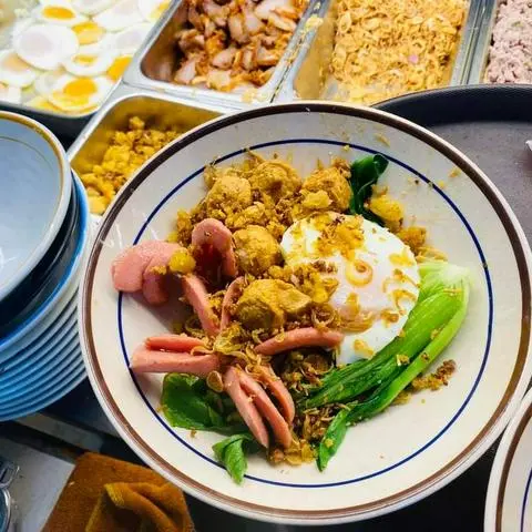 Hình ảnh MÌ TRỘN SATÊ TÔM TRỨNG UPLA(Tóp Mỡ)