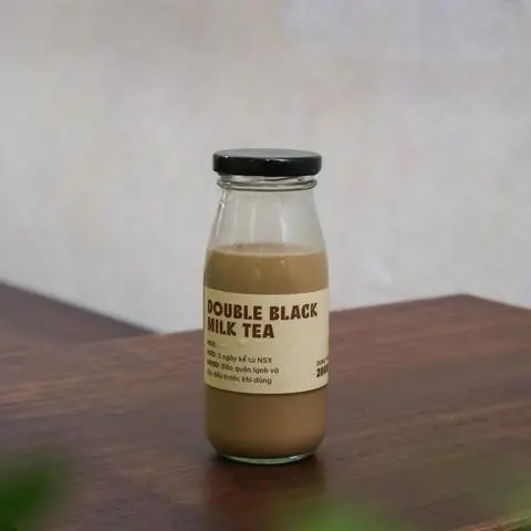 Hình ảnh Double Black Milktea (bottle)