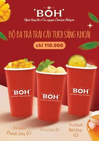 Hình ảnh BỘ BA TRÀ TRÁI CÂY TƯƠI SẢNG KHOÁI ( 3 CUPS)