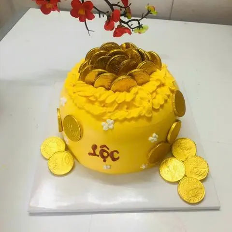 Hình ảnh Bánh Kem hủ vàng 