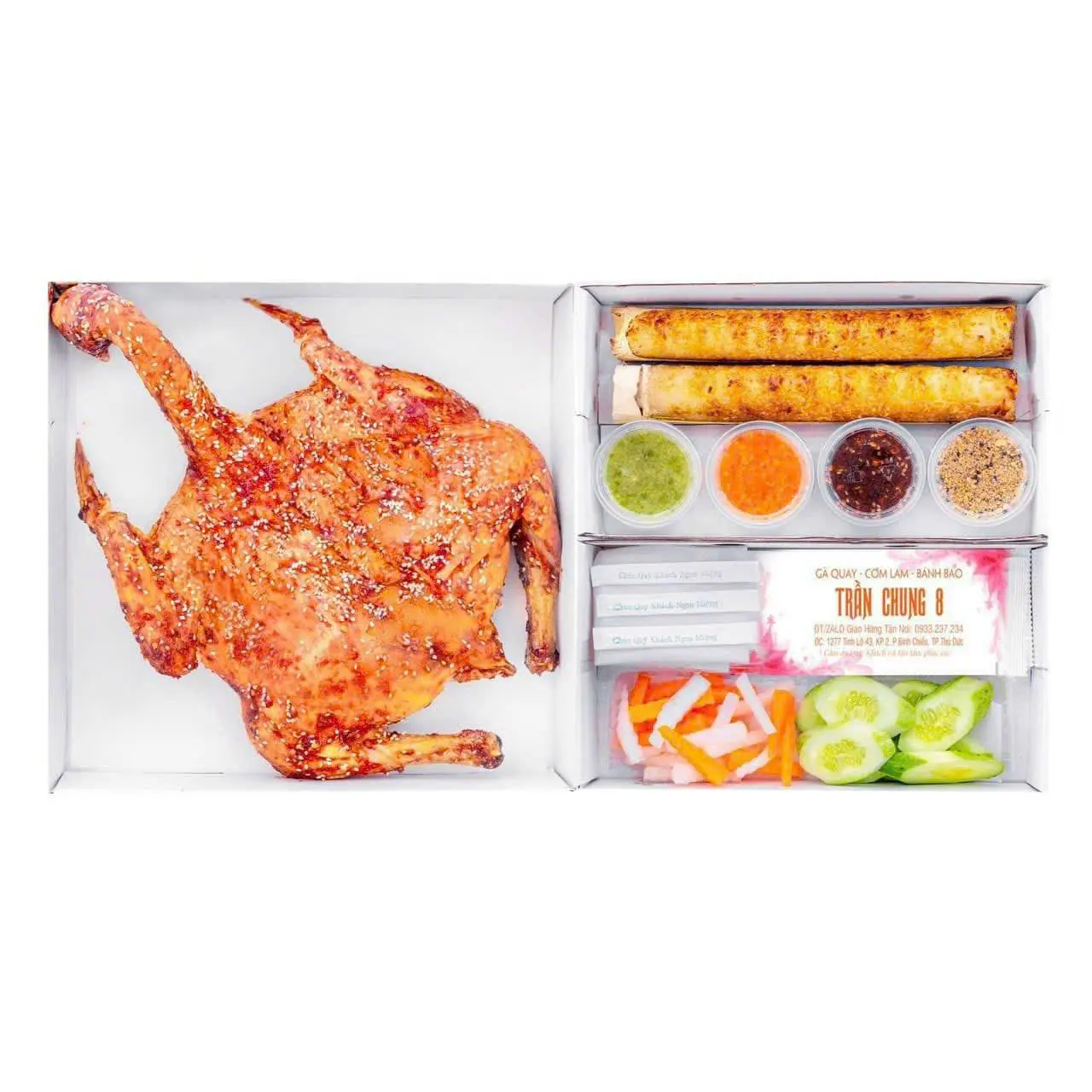 Hình ảnh Combo gà quay - 2 cơm lam