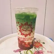 Hình ảnh lette matcha dâu 