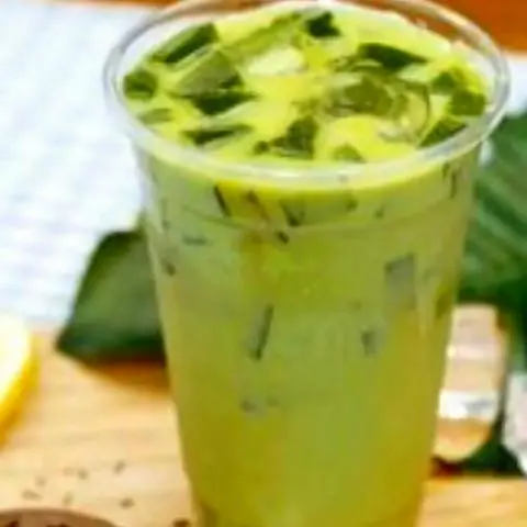 Hình ảnh Trà sữa Thái xanh lớn - thạch - trân châu
