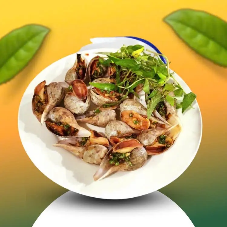 Hình ảnh ốc muỗng nướng mắm tiêu xanh 