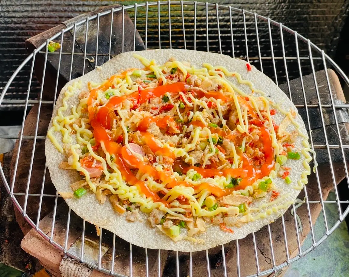 Hình ảnh Bánh tráng nướng khô bò