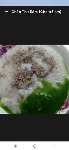 Hình ảnh Cháo thịt bằm - cho trẻ em