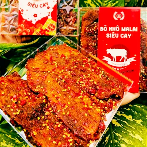 Hình ảnh Khô bò Mã Lại siêu cay