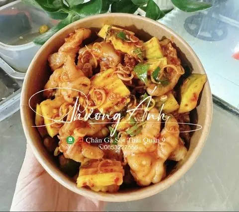 Hình ảnh Chân Gà Sốt Thái CÓ xoài-sz Mini(1 người ăn)