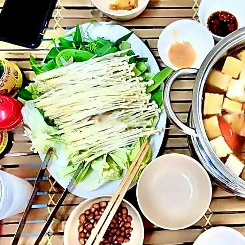 Hình ảnh lẩu chay 1 người 