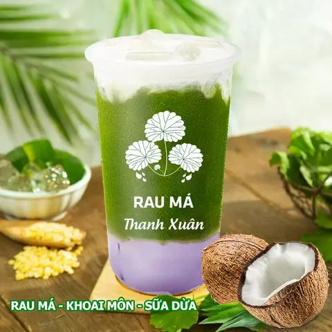 Hình ảnh Rau má - khoai môn - sữa dừa