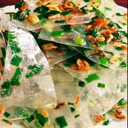 Hình ảnh Bánh Tráng Trộn Mỡ Hành Hành Phi