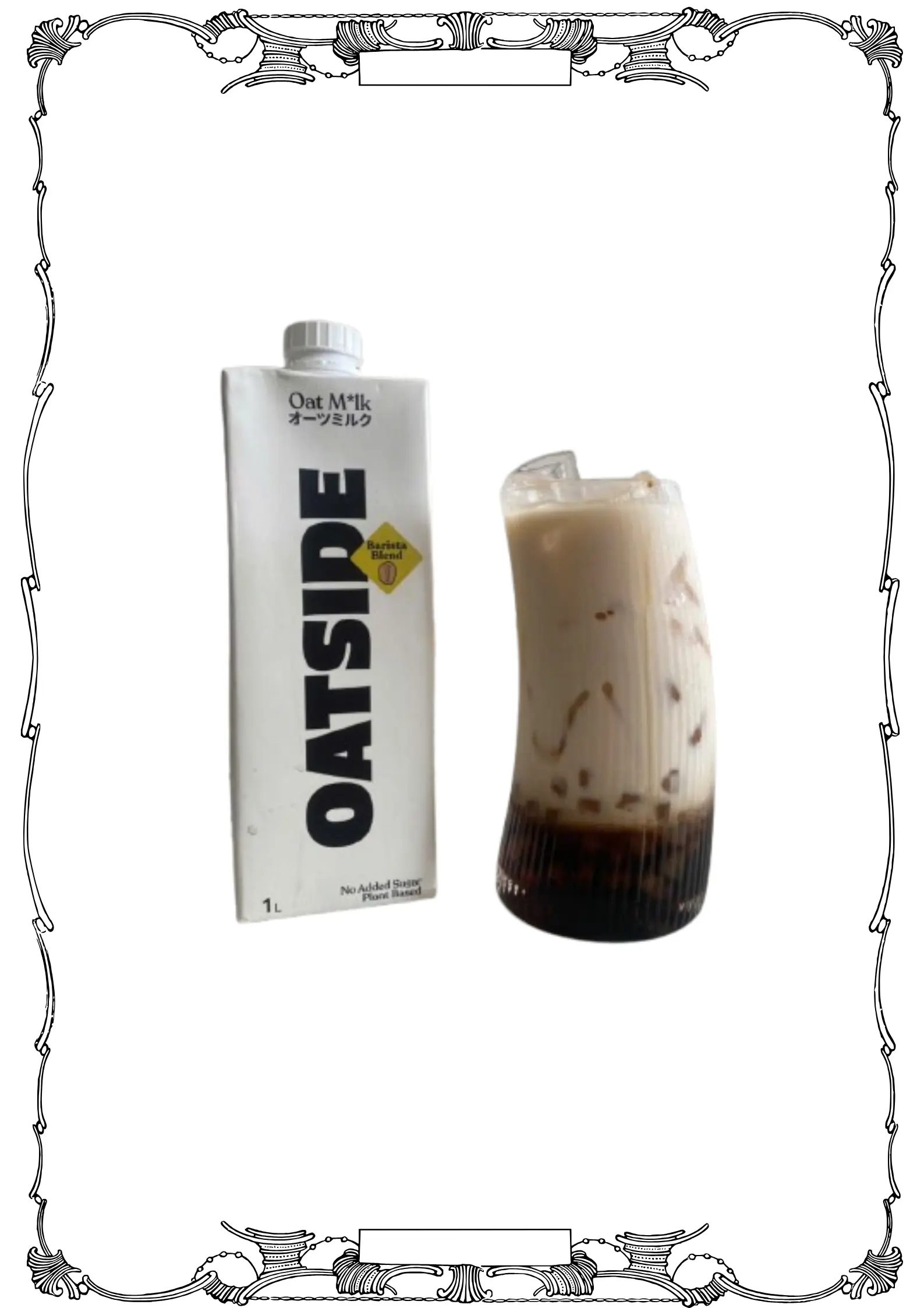 Hình ảnh Latte yến mạch trân châu đường đen - sữa oatside