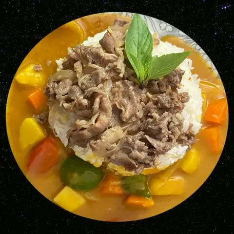 Hình ảnh Cơm Cari Bò xào 