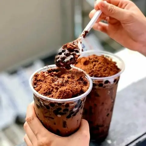 Hình ảnh Milo đá dầm trân châu đường đen - size L